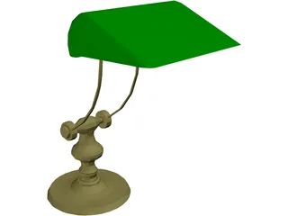 Desk Lamp 3D Model preview