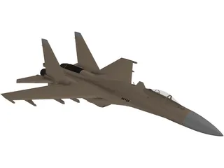Sukhoi Su-37 Flanker-F 3D Model preview