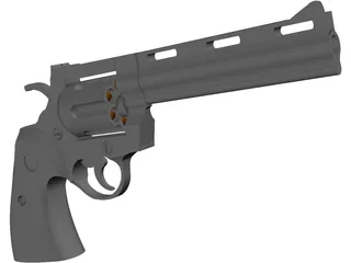 Colt Python 6 Inch 3D Model preview