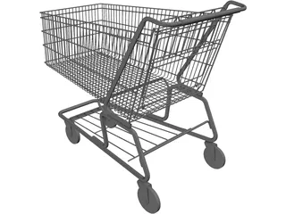 Shopping Cart 3D Model preview