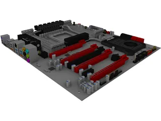 Motherboard 3D Model preview