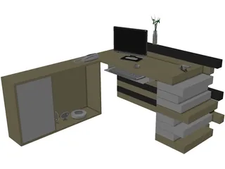 Reception Rack 3D Model preview