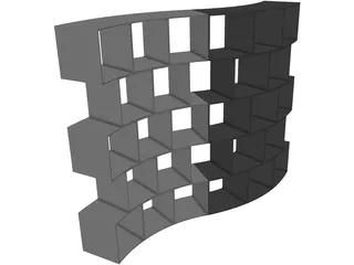 Storage Rack 3D Model preview