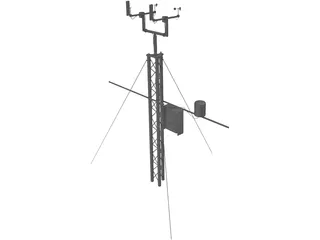 Meteo Station 3D Model preview