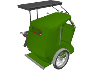 Tricycle Philippines 3D Model preview