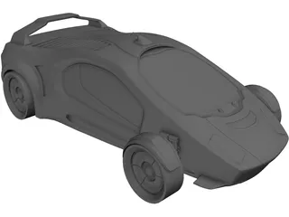 SkyCar Unity 3D Model preview