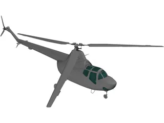 Mil Mi-1 3D Model preview
