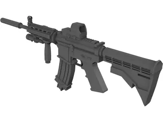 M4A1 3D Model preview