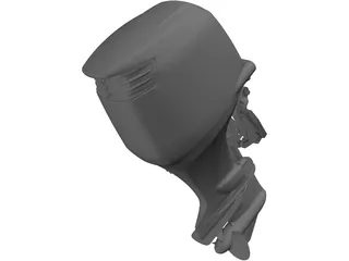 Outboard Engine Suzuki 250 3D Model preview