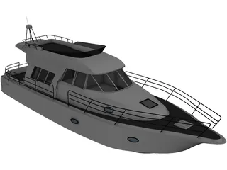 Sailboat 3D Model preview
