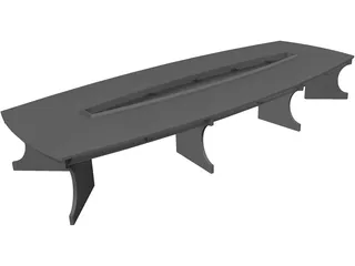 Conference Table 3D Model preview