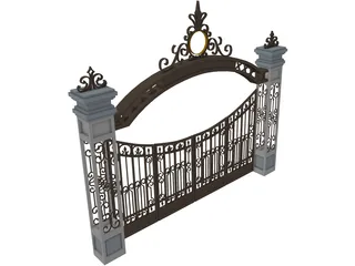 Gate 3D Model preview