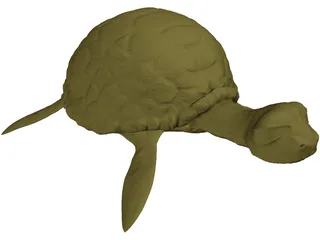 Cartoon Turtle 3D Model preview