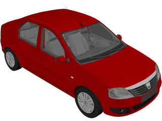 Renault Logan 3D Model preview