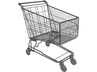 Shopping Cart 3D Model preview