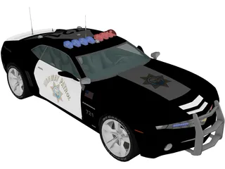 Chevrolet Camaro Highway Patrol 3D Model preview