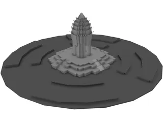 Independence Monument (Cambodia) 3D Model preview