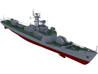 Type 037 Class Submarine Chaser 3D Model preview