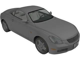 Lexus SC430 3D Model preview