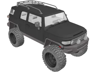 Toyota FJ Cruiser (2013) (Lifted) 3D Model preview
