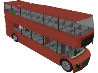 London Bus 3D Model preview
