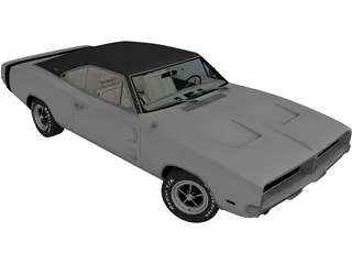 Dodge Charger R-T (1969) 3D Model preview