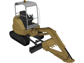 Excavator 3D Model preview
