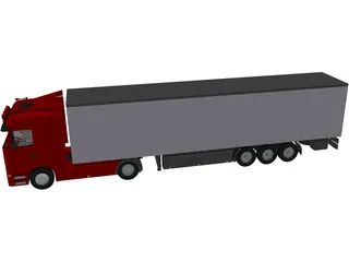 Mercedes-Benz Actros 3D Model preview