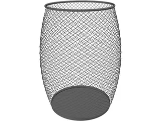 Trash Bin 3D Model preview