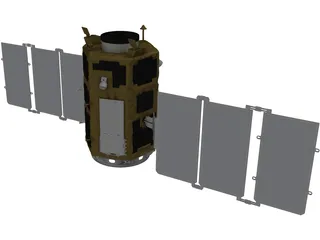 Kompsat 2 Artificial Satellite 3D Model preview
