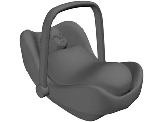 Infant Car Seat 3D Model preview