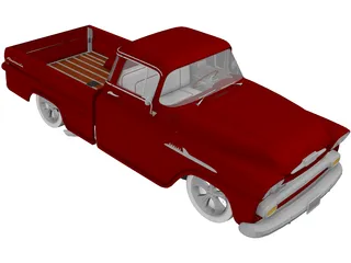 Chevrolet Apache Fleetside (1958) 3D Model preview