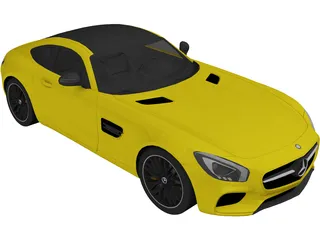 Mercedes-Benz AMG GT (2016) 3D Model preview