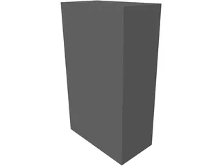 Sub Zero 48 Fridge 3D Model preview