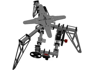 Camera Gimbal 3 Axis 3D Model preview
