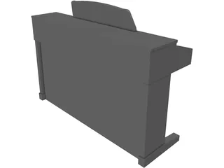 Kawai CA-5 Rosewood Digital Piano 3D Model preview