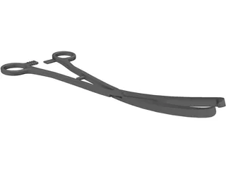 Medical Scissor Kocher 3D Model preview
