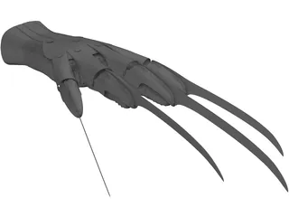 Bladed Glove 3D Model preview