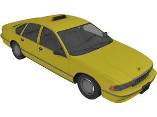 Chevrolet Taxi 3D Model preview