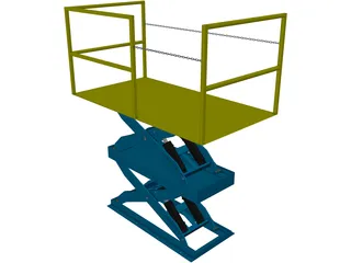 Scissor Lift 3D Model preview