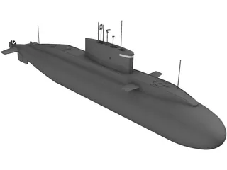 Submarine 3D Model preview