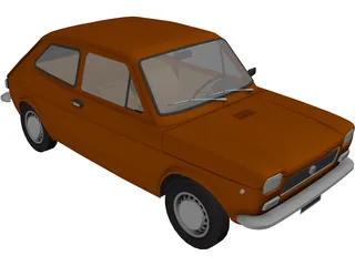 Fiat 127 (1971) 3D Model preview
