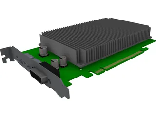 PCIeX16 Graphic Card 3D Model preview