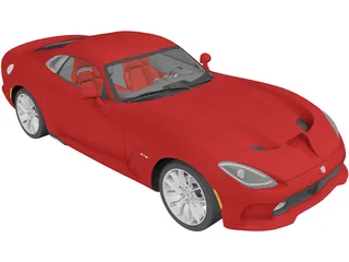 Dodge Viper GTS (2013) 3D Model preview