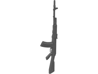 Ak 47 3D Model preview