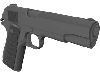 Colt 1911 Automatic 3D Model preview