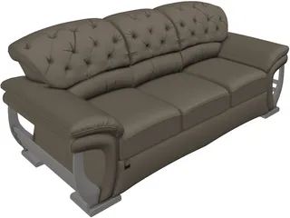 Fashion Multiplayer Sofa 3D Model preview