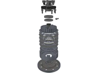 Clutch 3D Model preview