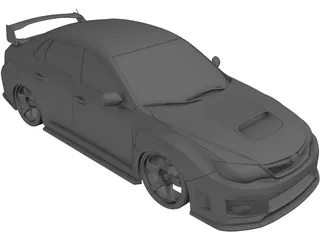 Subaru Impreza WRX STi 3D Model preview