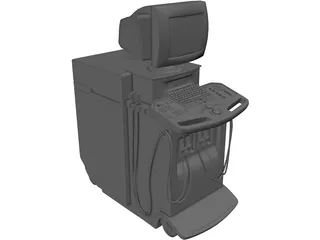 Ultrasound Machine 3D Model preview